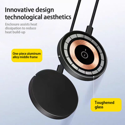 JMT-473994 Magnetic 15W Wireless Charger for iPhone 12 to 16 Models and Qi2 Compatible Devices