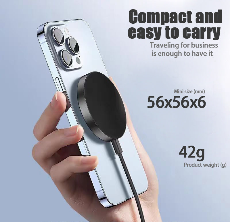 JMT-473994 Magnetic 15W Wireless Charger for iPhone 12 to 16 Models and Qi2 Compatible Devices
