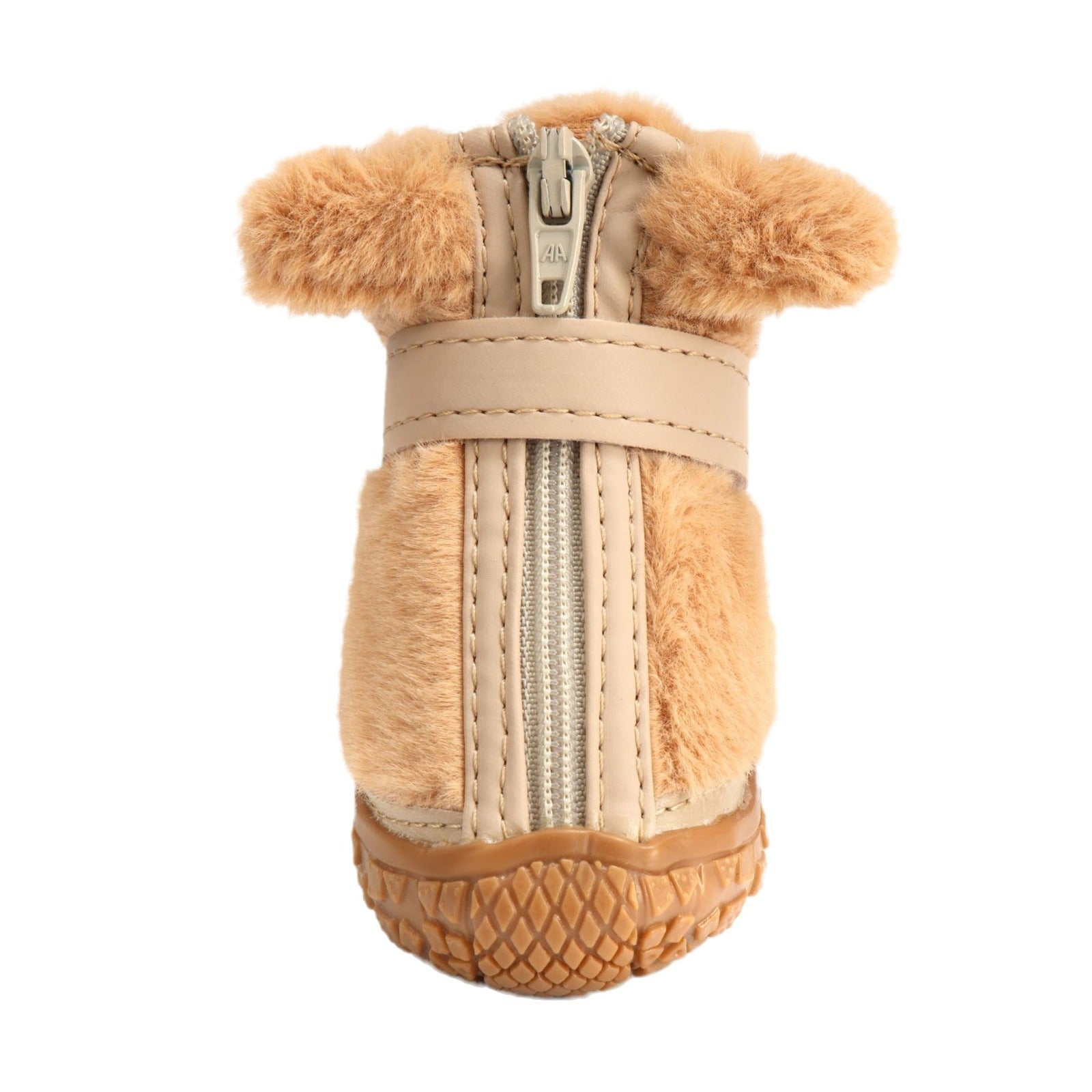 JMT-474122 Warm Plush Dog Booties with Ear Decoration - Anti-Slip Paw Protectors for Small Dogs