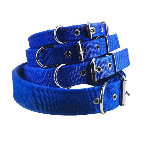 JMT-474314 Adjustable Nylon Foam Leather Pet Collar - Soft and Durable with Heavy-Duty Buckle for Comfort