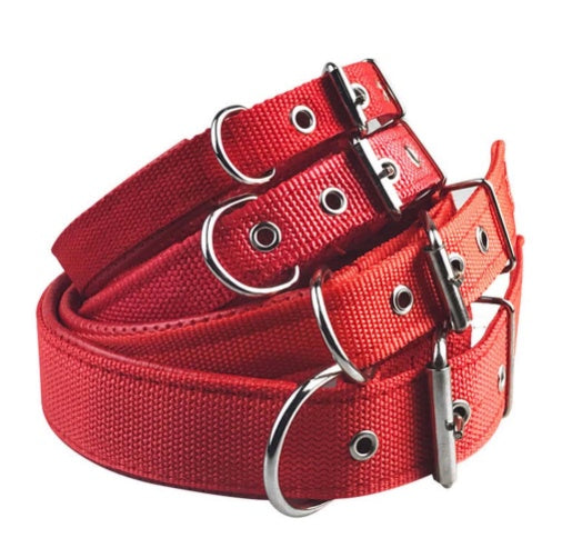 JMT-474314 Adjustable Nylon Foam Leather Pet Collar - Soft and Durable with Heavy-Duty Buckle for Comfort