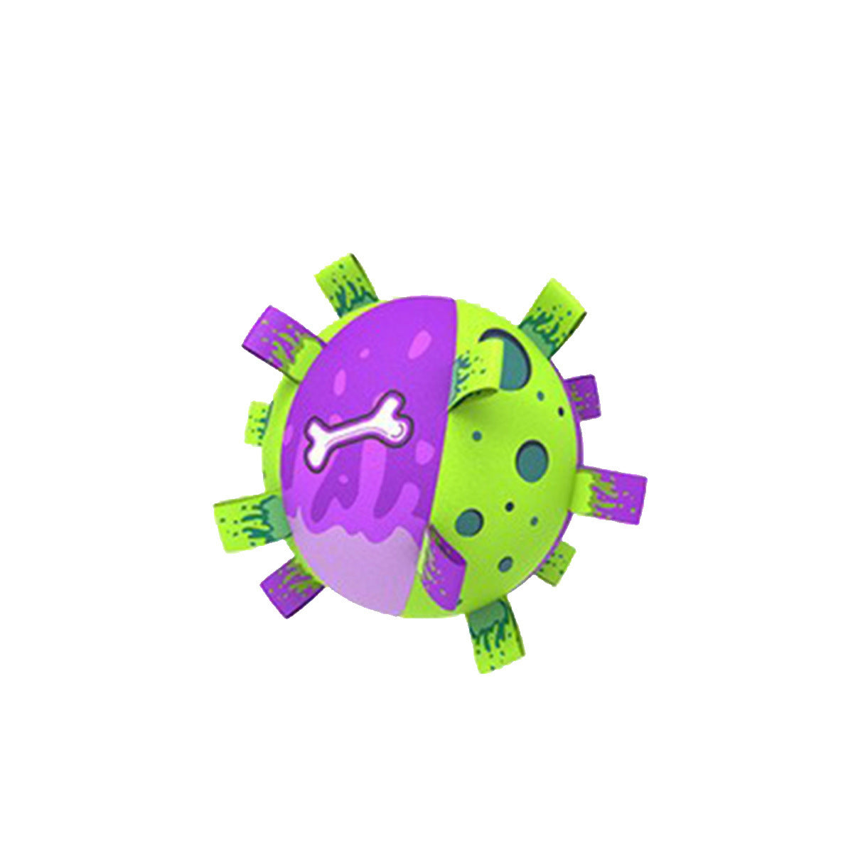 JMT-474634 Interactive Soccer Ball Dog Toy with Straps - Durable Water-Resistant Tug of War Play for Medium Dogs