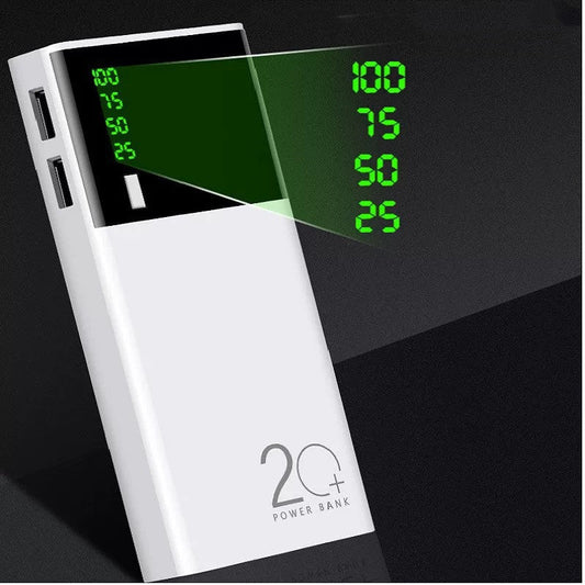 JMT-474826 20000mAh Liquid Lithium Ion Power Bank with Plastic Shell, Dual USB Charging and Compact Design