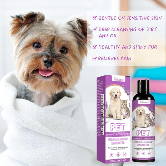 JMT-474890 Gentle Pet Shampoo for Itchy Skin Relief, Soft and Tangle-Free Fur