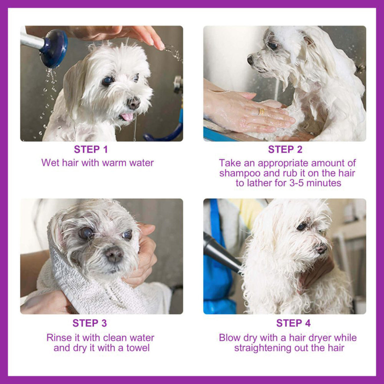 JMT-474890 Gentle Pet Shampoo for Itchy Skin Relief, Soft and Tangle-Free Fur