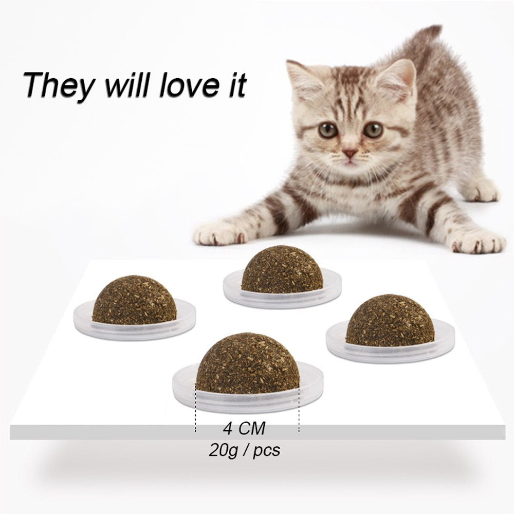 JMT-474954 Mint Catnip Ball Toy - Fun Playing Balls for Cats (3.3cm & 4cm Sizes Available)
