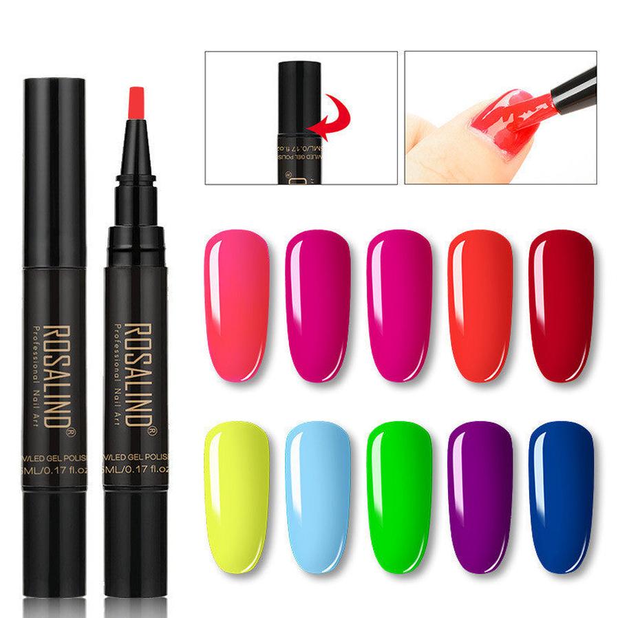 JMT-474954 Neon Phototherapy Gel Nail Polish Pen - 5ML UV/LED - 10 Vibrant Colors