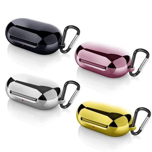 JMT-475146 Silicone Case for Apple and Samsung Galaxy Buds - Scratch-Resistant, Lightweight Design in Gold, Pink, Silver, and Black