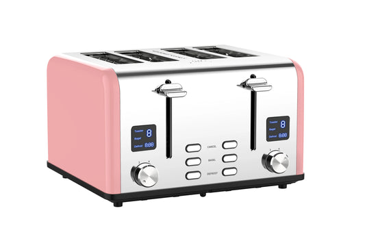 JMT-475466 4-Slice Modern Touch Screen Toaster with LED Display and Dust Cover