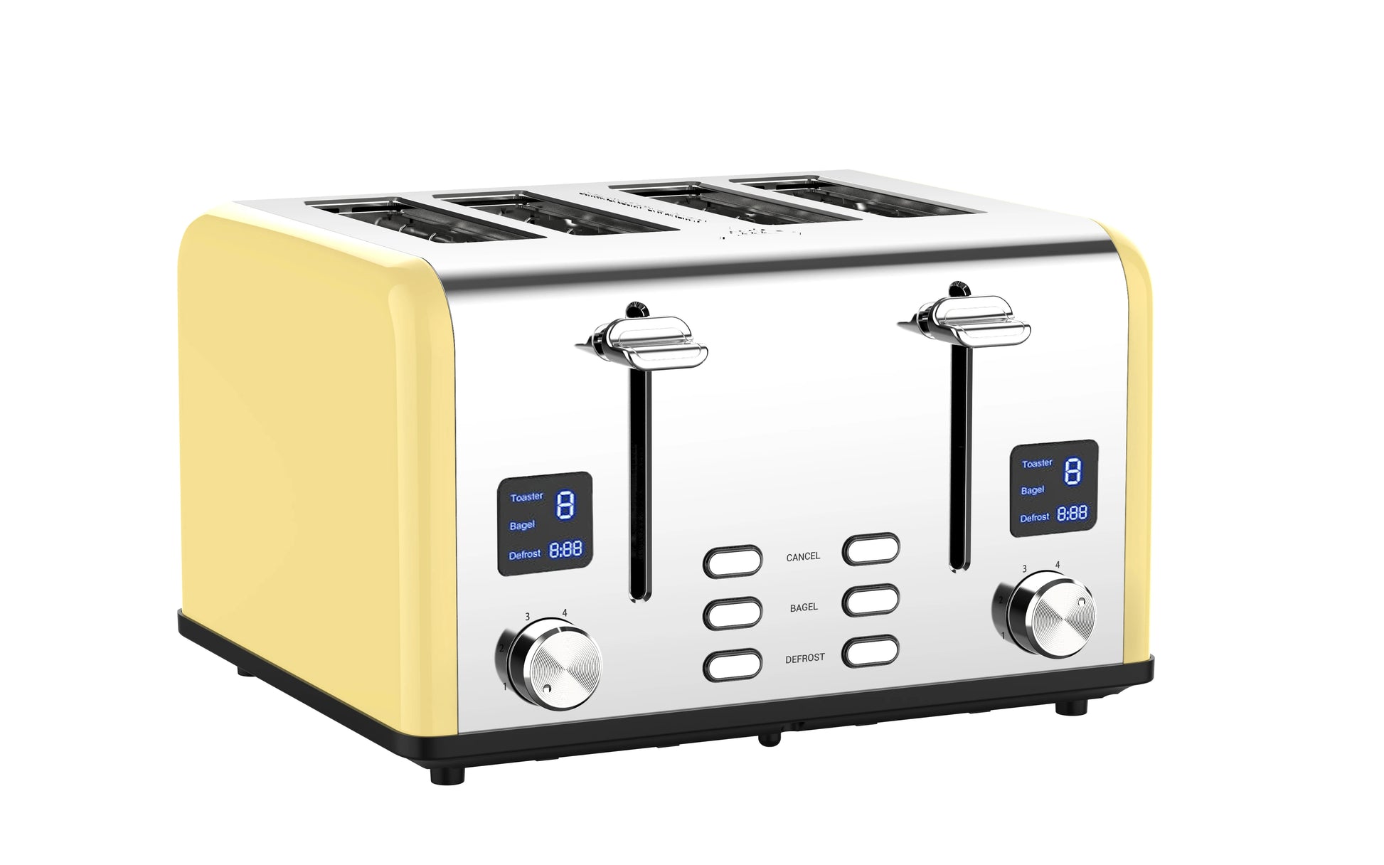 JMT-475466 4-Slice Modern Touch Screen Toaster with LED Display and Dust Cover