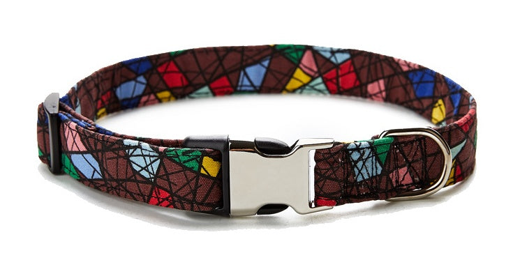 JMT-475466 Colorful Ethnic Style Pet Collar with Semi-Metal Buckle - G-6235