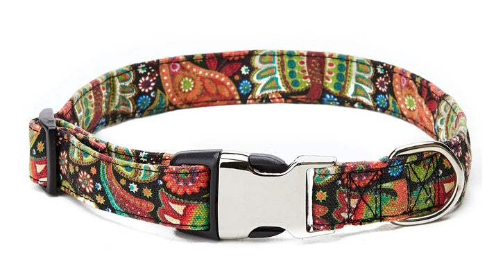 JMT-475466 Colorful Ethnic Style Pet Collar with Semi-Metal Buckle - G-6235