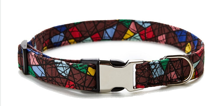 JMT-475466 Colorful Ethnic Style Pet Collar with Semi-Metal Buckle - G-6235