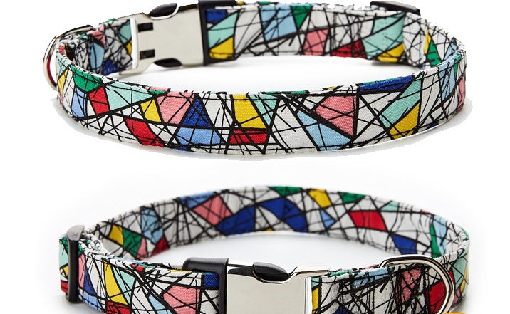 JMT-475466 Colorful Ethnic Style Pet Collar with Semi-Metal Buckle - G-6235