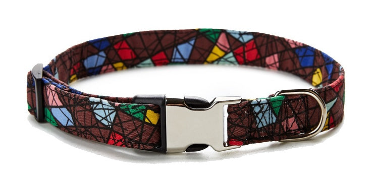 JMT-475466 Colorful Ethnic Style Pet Collar with Semi-Metal Buckle - G-6235