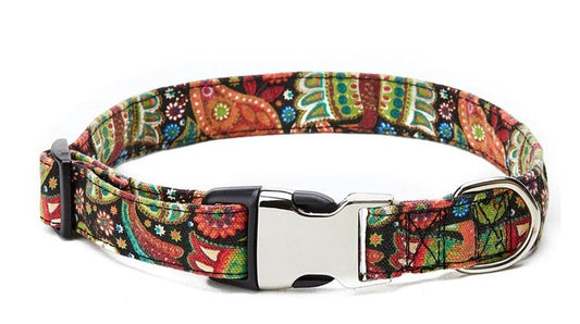 JMT-475466 Colorful Ethnic Style Pet Collar with Semi-Metal Buckle - G-6235