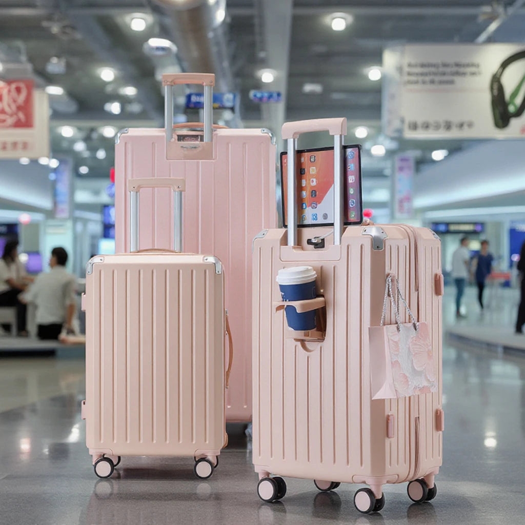 JMT-475530 Luggage Set with Wheels: Stylish Travel Suitcases for Carry-On and Checking In