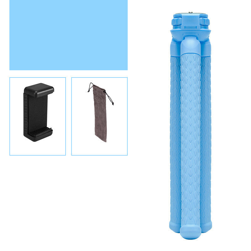 JMT-475658 25CM Tripod with Mobile Phone Clip, Compatible with iPhone Models, Available in Pink, Blue, Black