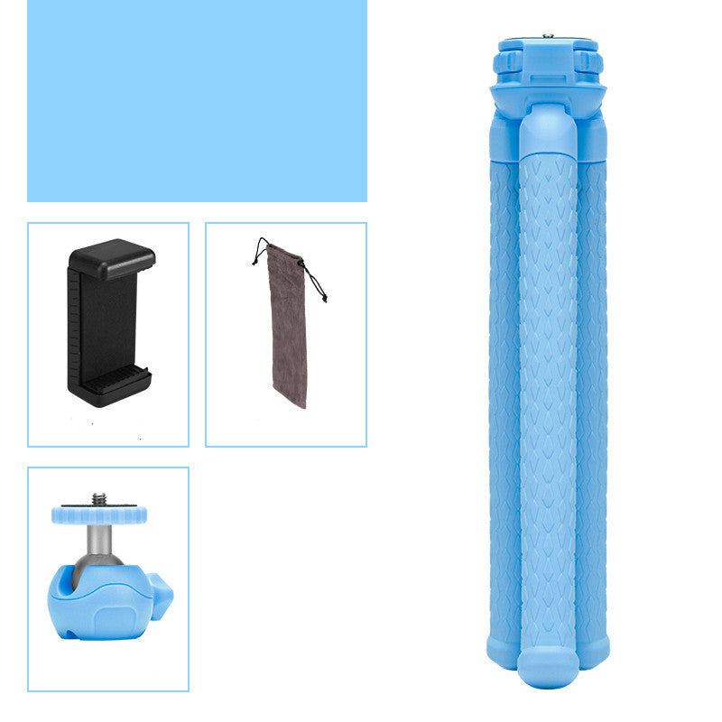 JMT-475658 25CM Tripod with Mobile Phone Clip, Compatible with iPhone Models, Available in Pink, Blue, Black