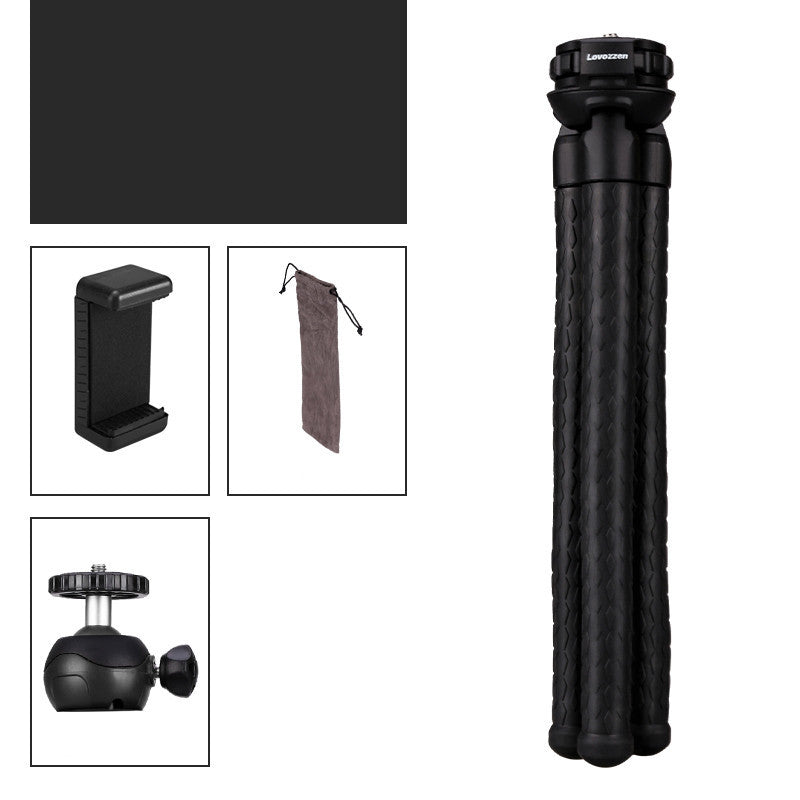JMT-475658 25CM Tripod with Mobile Phone Clip, Compatible with iPhone Models, Available in Pink, Blue, Black