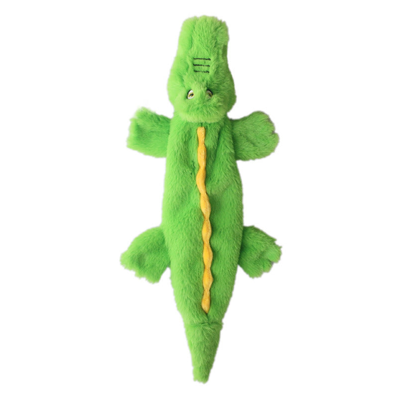 JMT-475786 Durable Plush Crocodile Squeaky Dog Toy for Medium to Large Aggressive Chewers