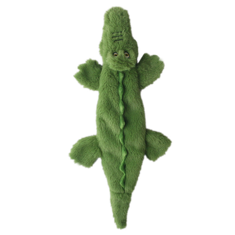 JMT-475786 Durable Plush Crocodile Squeaky Dog Toy for Medium to Large Aggressive Chewers