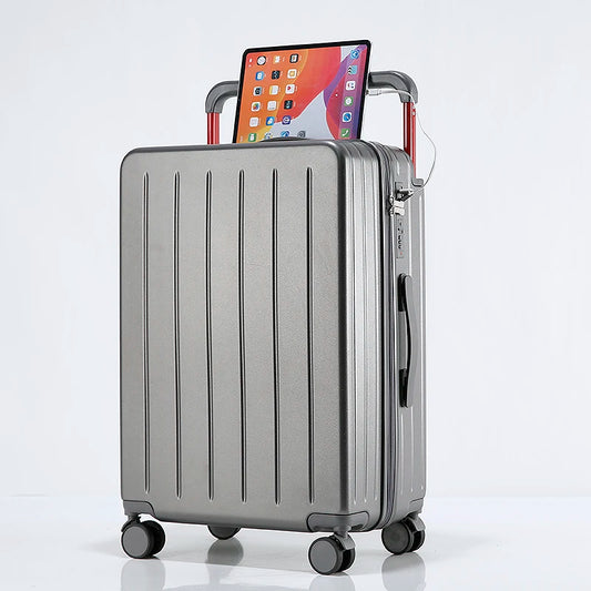 JMT-475850 Expandable Cabin Suitcase with Wheels and Laptop Stand for Travel