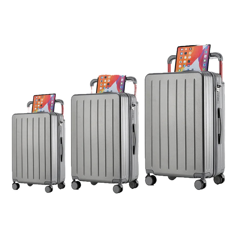 JMT-475850 Expandable Cabin Suitcase with Wheels and Laptop Stand for Travel