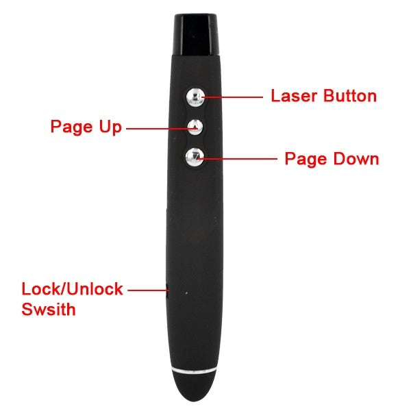 JMT-475978 Wireless Presenter Remote with USB Receiver for PowerPoint Presentations