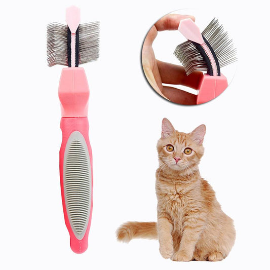 JMT-476042 Double-Sided Soft Comb for Cats and Dogs - Large and Small Options Available