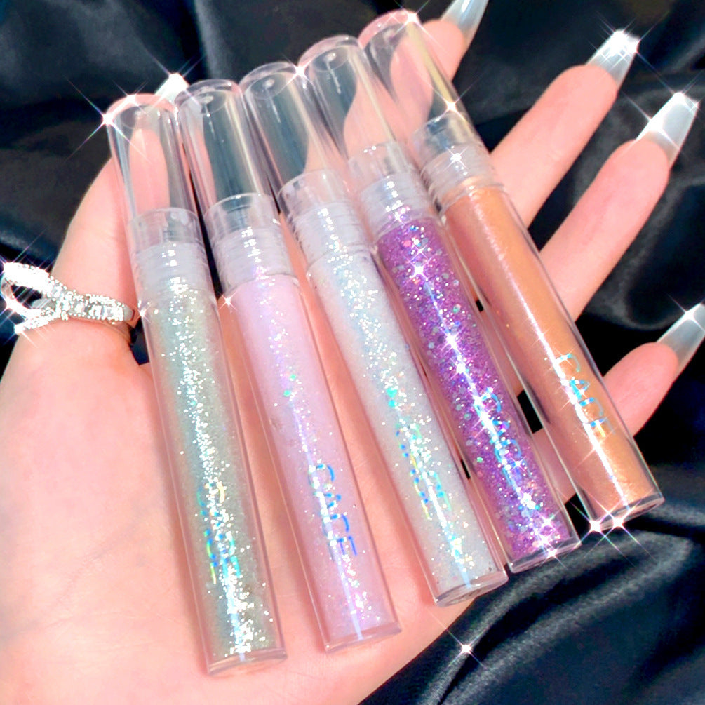 JMT-476234 Aurora Liquid Eyeshadow Set - Smudge-Free Glittering Pearls, 5 Shades