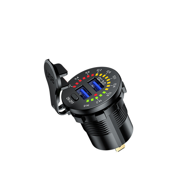 JMT-476490 Dual USB Car Charger with QC3.0 Compatibility, 12-24V Input, 3000mA Output, CE/FCC/ROHS Certified