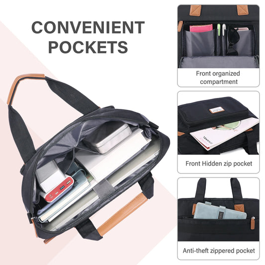 JMT-476618 Lightweight 15.6 Inch Laptop Case for Women - Stylish Computer Bag for Work, School, and Travel