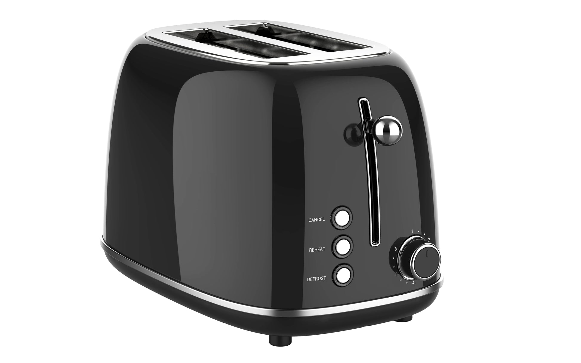 JMT-476618 Retro Stainless Steel 2-Slice Toaster with Adjustable Browning Control