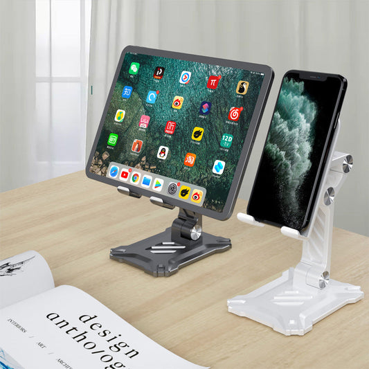 JMT-476810 Desktop Folding Mobile Phone and Tablet Holder - Adjustable Lazy Bracket for All Devices