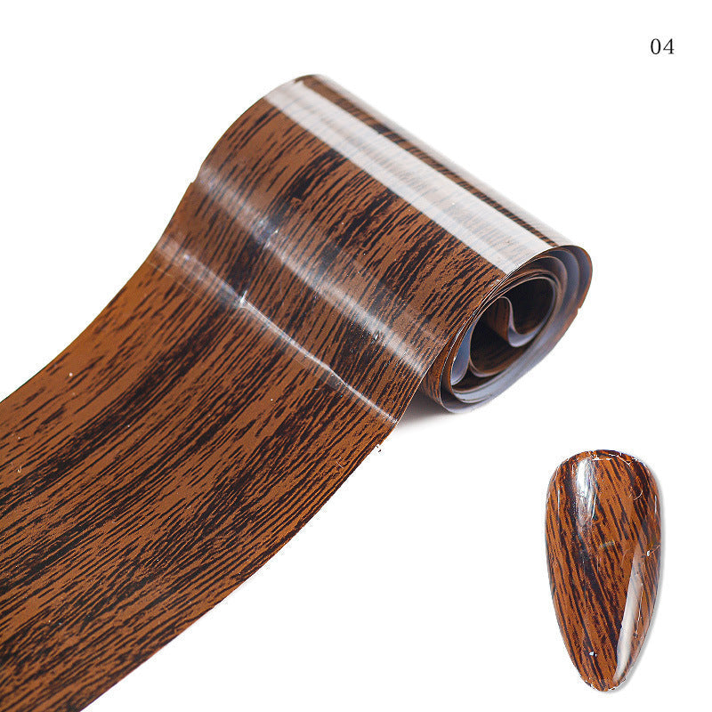 JMT-477258 Marble Smudge Pattern Cellophane Nail Art Stickers - 10 Color Variants, 120m x 4cm