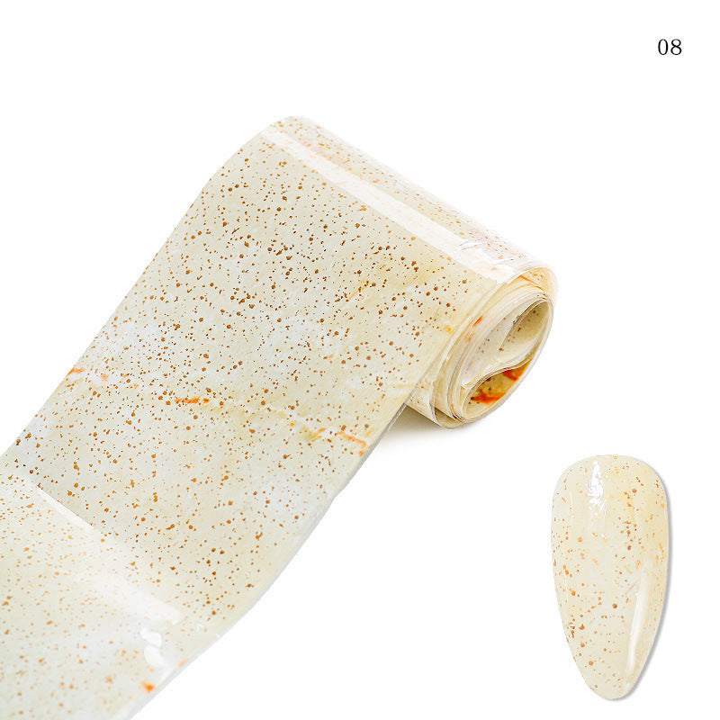 JMT-477258 Marble Smudge Pattern Cellophane Nail Art Stickers - 10 Color Variants, 120m x 4cm