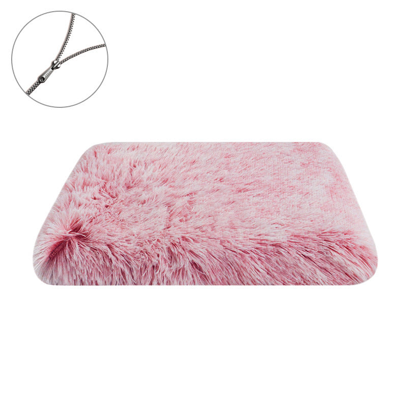 JMT-477258 Plush Square Cat Mat in Various Gradient Colors and Waterproof Options