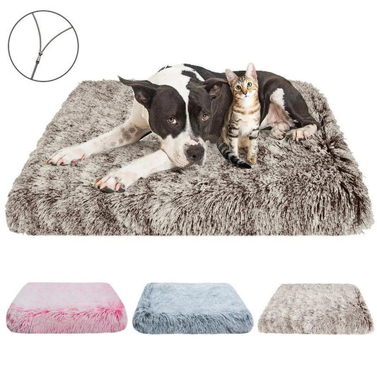 JMT-477258 Plush Square Cat Mat in Various Gradient Colors and Waterproof Options
