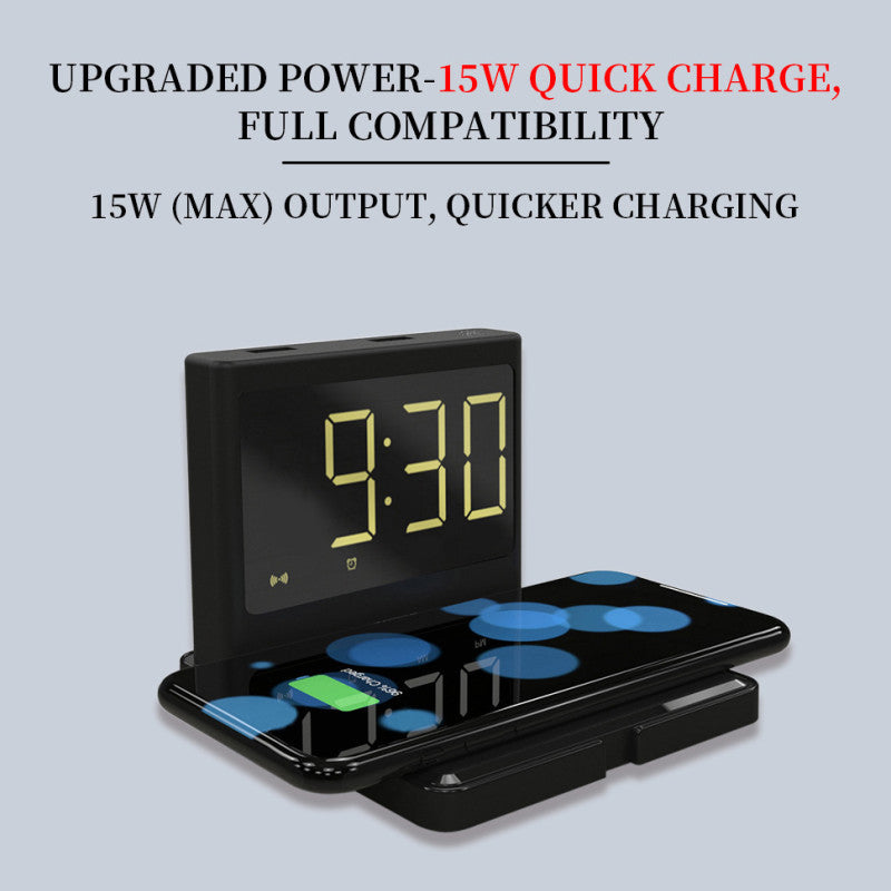 JMT-477642 Compact Wireless Charging Station with Dual USB Output and Type-C Interface
