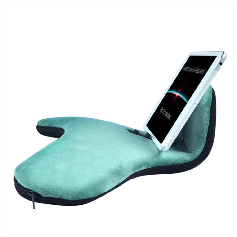 JMT-477962 Reading Pillow with Lazy Bracket and Mobile Phone Clip, Handcrafted Flannel and Woolen Fabric