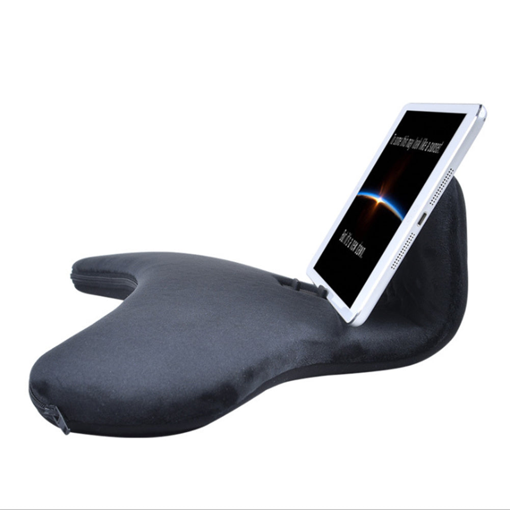 JMT-477962 Reading Pillow with Lazy Bracket and Mobile Phone Clip, Handcrafted Flannel and Woolen Fabric