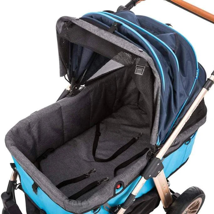 JMT-478218 Adjustable Foldable Pet Cart for Small to Large Dogs and Cats - Washable and Dismantlable Design