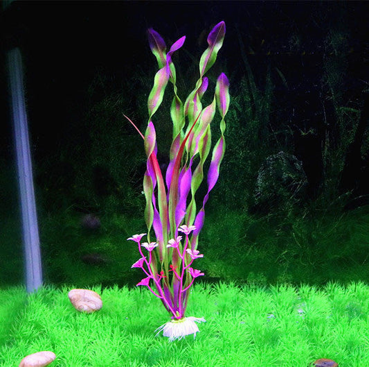 JMT-478282 Aquarium Simulation Decorative Water Plants for North American Fish Tanks - 50 Packs of Plastic Kelp Grass in Various Colors