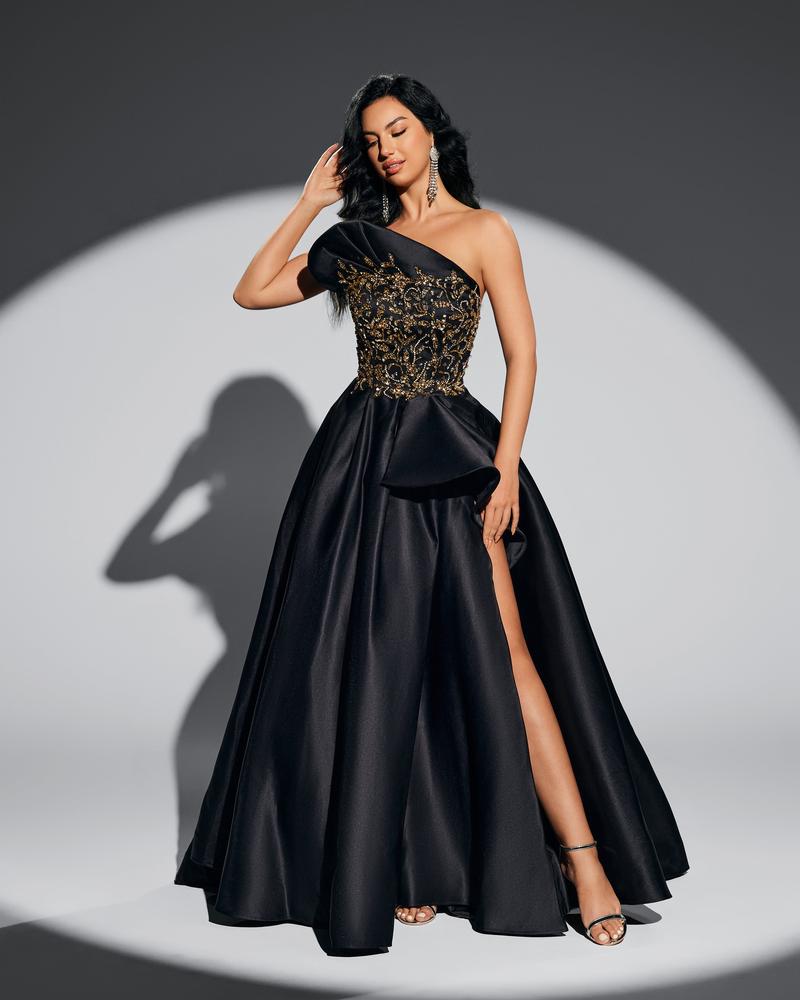 JMT-478346 Elegant Black Evening Dress for Women - Model SH0079