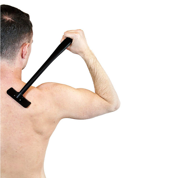 JMT-478346 Ergonomic Manual Back Shaver with Stainless Steel Blade for Whole Body Shaving