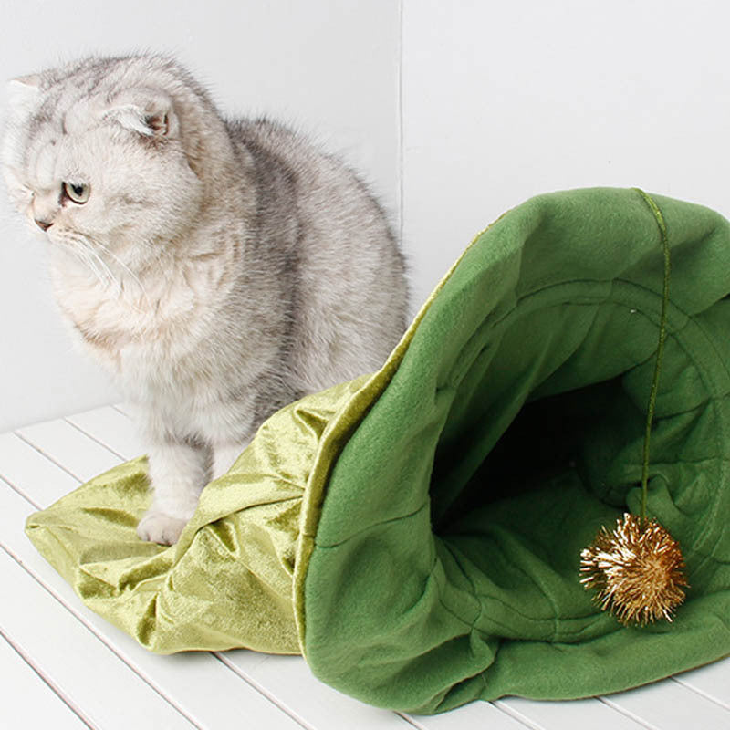 JMT-478410 Pet Flannel Storage Bag for Toy Organization - Green One Size