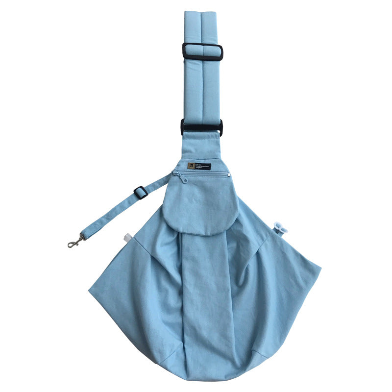 JMT-478602 Foldable Portable Phone Holder and Pet Outdoor Backpack with Dog Food Bags, Canvas Material