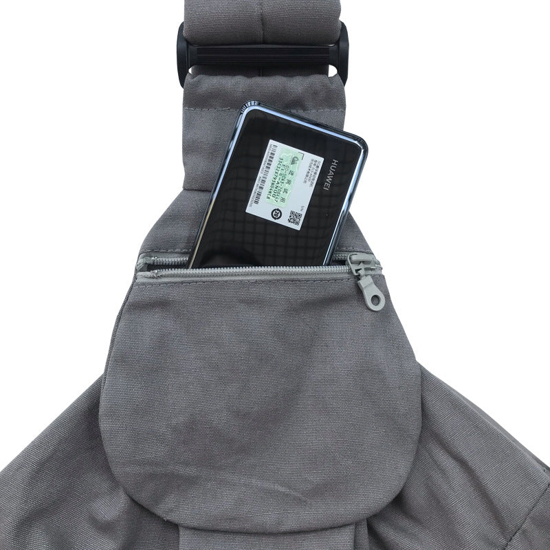JMT-478602 Foldable Portable Phone Holder and Pet Outdoor Backpack with Dog Food Bags, Canvas Material