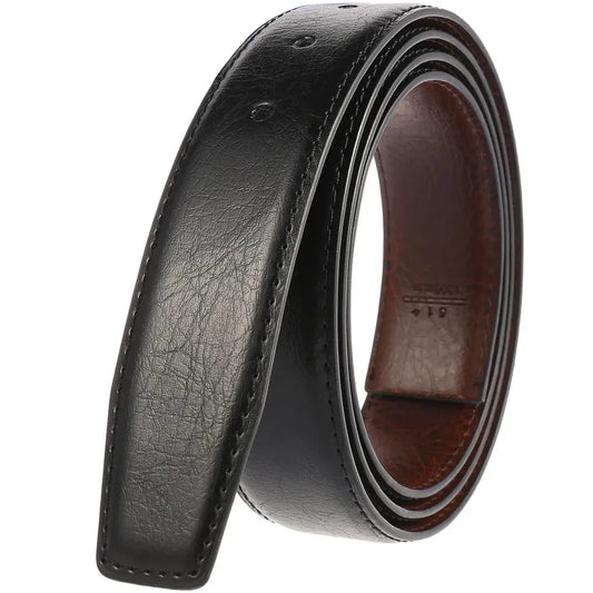 JMT-478858 Men's 3.1cm Adjustable Business Belt without Buckle, Elegant Design for Professional Wear